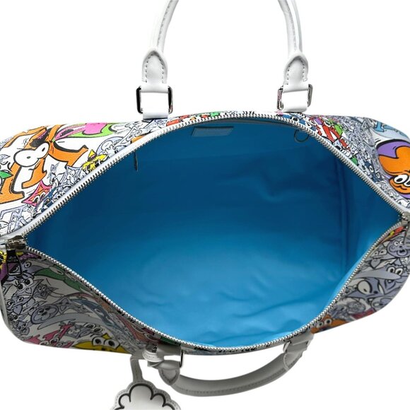 LOUIS VUITTON 2023 Comics White & Multi-Color Monogram Keepall Bandouliere 50 - Picture 5 of 12